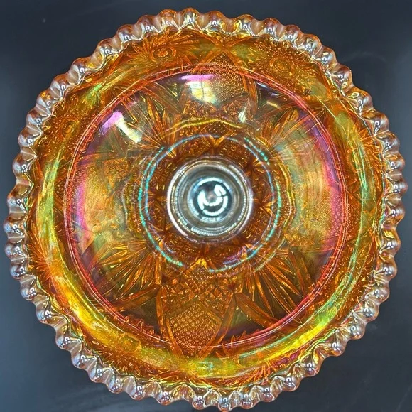 Imperial Twins 1909 Carnival Glass Stand for Punch Bowl - Picture 3 of 4